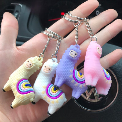 Alpaca keychain pendant