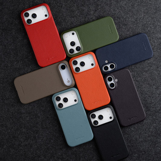 17ProMax Phone Case Genuine Leather Magnetic Protective Cover