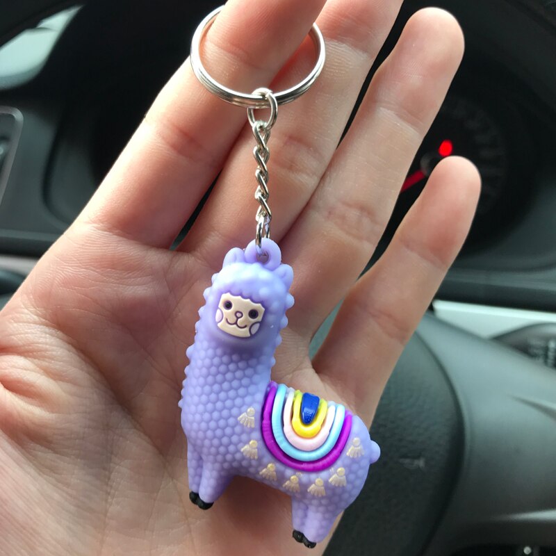 Alpaca keychain pendant