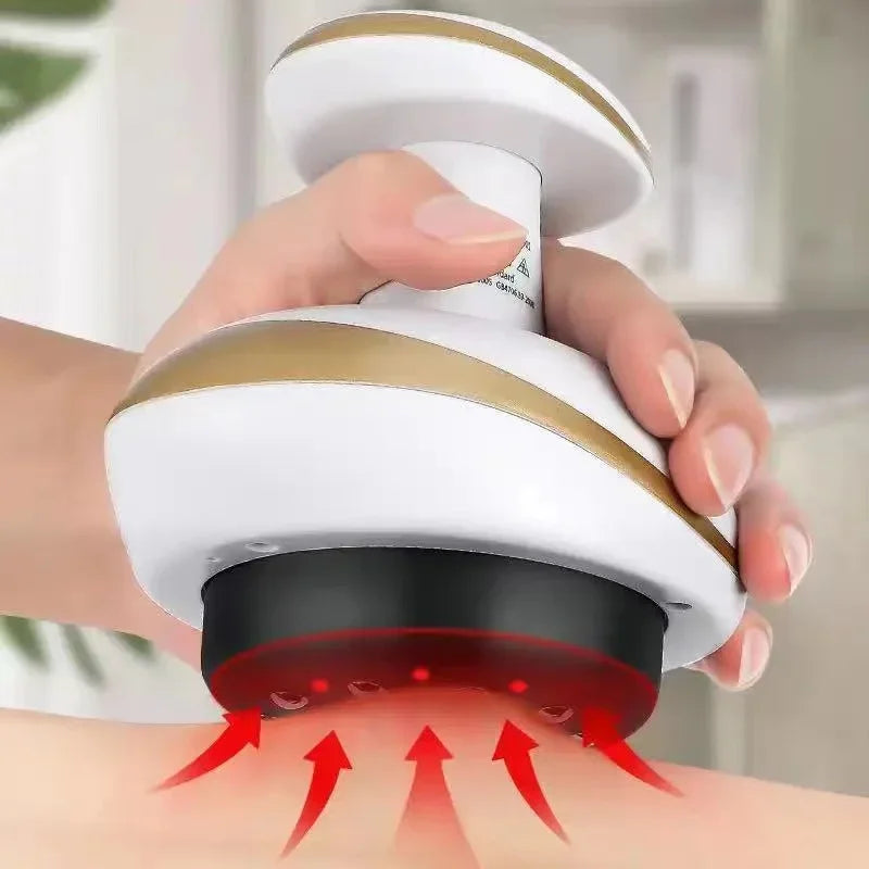 Home Electric Guasha Scraping Massage Cupping Body Massager Vacuum Cans Suction Cup Heating Fat Burner Anti-cellulite Massager