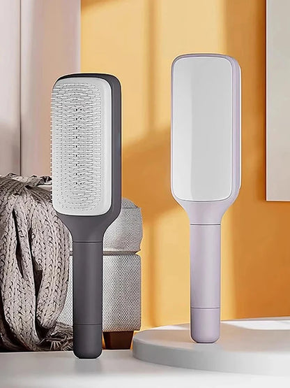 Self Cleaning Hairbrush ﻿