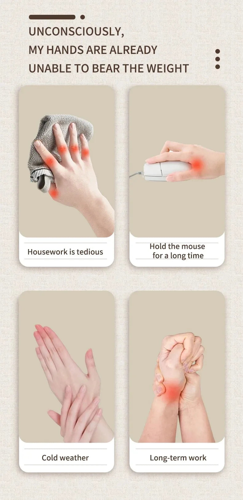 Blosshera™  Hand Massager with Heat