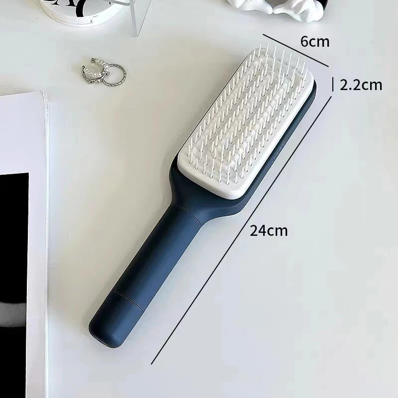 Self Cleaning Hairbrush ﻿