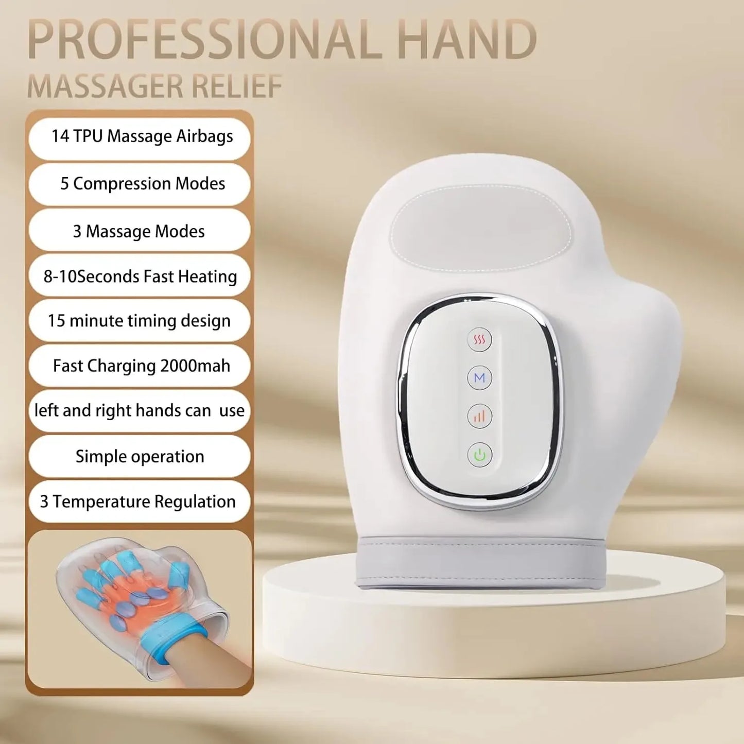 Blosshera™  Hand Massager with Heat